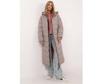 Tmavě béžová péřová zimní bunda SUBLEVEL Vícebarevný, M