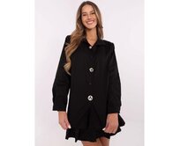 Černá elegantní dámská košile s límečkem Černá, Univerzální