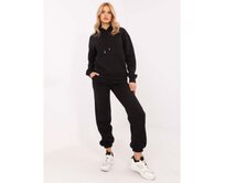 Černá dámská mikinová souprava s oteplením Černá, S