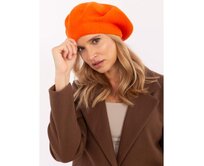 Oranžový dámský pletený baret Oranžová, Univerzální