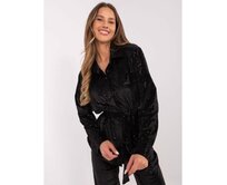 Černý třpytivý společenský komplet Černá, L/XL