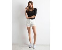 Dámské šortky elegantní s kapsami TEDA ecru Ecru, M