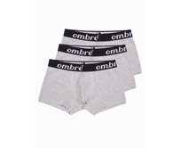 Pánské spodní prádloLYNETTE šedé 3-pack Šedá, L