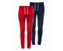Pánské tepláky - mix 2-pack SELBY Červená, XL