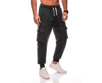 Pánské tepláky - tmavě šedé Tmavě šedá, XL/XXL