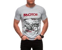 Pánské tričko S1982 - námořnická modrá Šedá, XXL