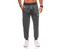 Pánské tepláky P1506 - šedé Šedá, XL