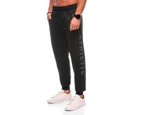 Pánské tepláky P1506 - šedé Černá, XL