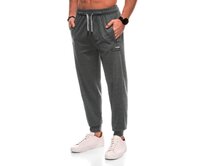 Pánské tepláky P1506 - šedé Šedá, XL