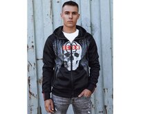Pánská mikina s kapucí na šňůrku černá BX5837 Černá, M