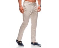 Pánské kalhoty chino P1359 béžové Béžová, 40