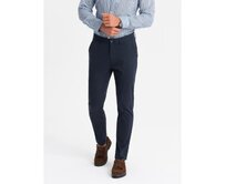 Pánské jednotné kalhoty REGULAR FIT chino - tmavě modré Námořnická modrá, XXL