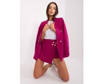 Dámský elegantní komplet s šortkami LEKRA fialový Fialová, XL
