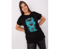 Dámská halenka plus size BEZA černá Černá, Univerzální
