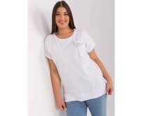 Dámské halenka plus size MINA ecru Ecru, Univerzální