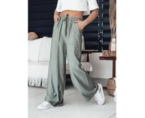 Dámské kalhoty s širokými nohavicemi NAMAYAS khaki Khaki, Univerzální