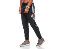 Pánské tepláky P1498 tmavě šedé Tmavě šedá, XL/XXL