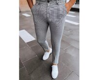 Pánské kalhoty chinos AB9 šedé Světle šedá, s32