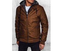 Pánská koženková bunda ERITA žlutá Žlutá, 3XL