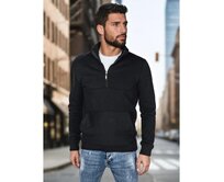 Pánská mikina s stojáčkem černá Černá, L