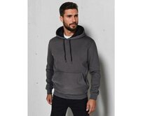 Pánská mikina basic s kapucí grafitová Břidlicová, XL