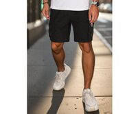 Pánské látkové kraťasy bojové černé Černá, XXL