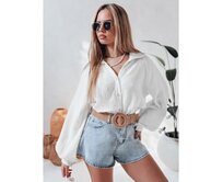 Dámská oversize košile z mušelínu MUSLINEA bílá Bílá, Univerzální