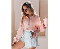 Dámská oversize košile z mušelínu MUSLINEA růžová Růžová, Univerzální