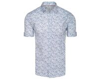 Pánská košile s krátkým rukávem bílá Bílá, 3XL