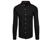 Elegantní pánská košile černá Černá, 3XL