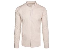 Pánská košile casual béžová Béžová, XL