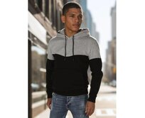 Pánská mikina basic s kapucí světle šedá Vícebarevný, XXL