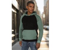 Pánská mikina basic s kapucí černá Černá, L