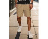 Pánské látkové kraťasy khaki Khaki, M