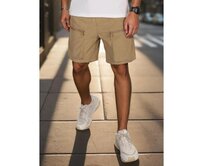 Pánské látkové kraťasy khaki Khaki, M