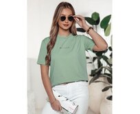Dámské tričko WOMAN tyrkysová barva Světle modrá, S