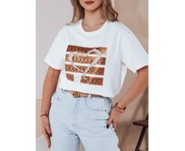 Dámské tričko s potiskem PELILOVE bílé Bílá, XL/XXL