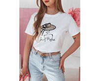 Dámské tričko s potiskem WOMANPOW bílé Bílá, M/L