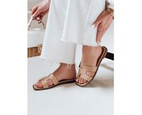 Dámské žabky se zářezem CLASSROT béžové Béžová, 36