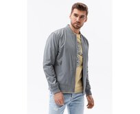 Pánská bunda bomber MORGAN šedá Šedá, M