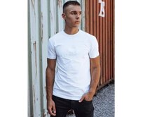 Pánské tričko s potiskem ORA bílé Bílá, XL