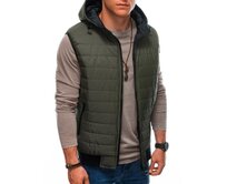 Pánská prošívaná vesta DREW khaki Khaki, XL