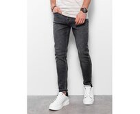 Pánské džínové kalhoty SKINNY FIT graphite V3 OM-PADP-0101 Tmavě šedá, XXL