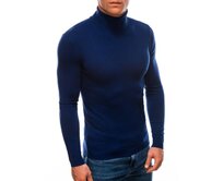Pánská polokošile s výstřihem E162 navy Námořnická modrá, S