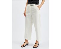 Bílé dámské culottes kalhoty Bílá, 38