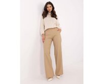 Velbloudí kalhoty z rovné látky s kapsami Karamelová, 42