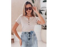 Dámská pruhovaná blůza KISS LOOK béžová Béžová, Univerzální