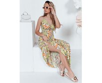 MISSBLOSSY maxi šaty zelené Zelená, M/L