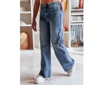 Dámské skinny džíny s páskem BAGTRENDY modré Modrá, S