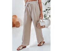 Dámské kalhoty s širokými nohavicemi LOVETRIP khaki barvy Khaki, L